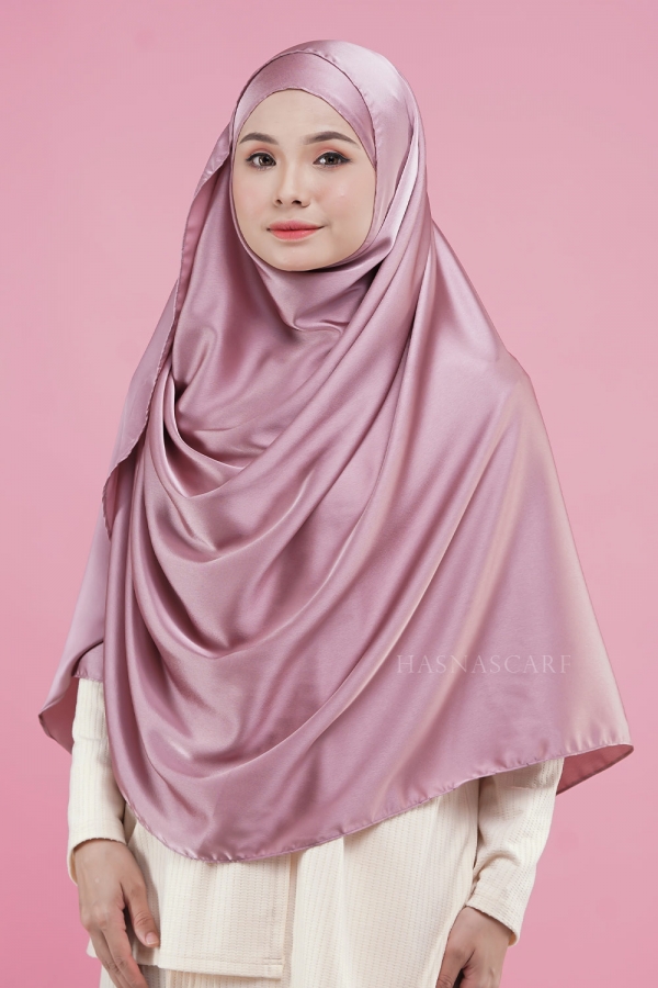 Hasna Shawl Satin Silk Plain - Lilac Hasna Shawl Satin Silk Plain - Lilac